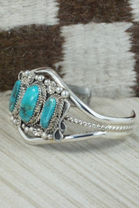 Turquoise & Sterling Silver Bracelet - Donavan Nez