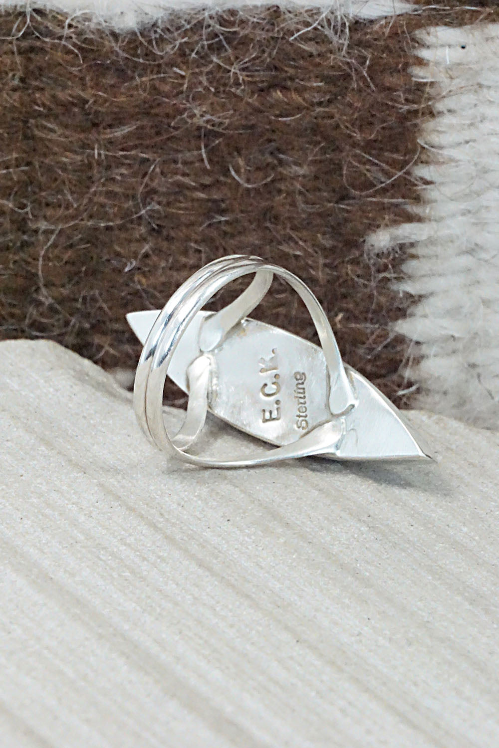 Multi Stone & Sterling Silver Ring - Cleo Kallestewa - Size 8