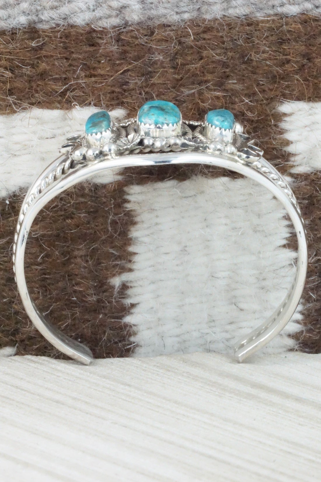 Turquoise & Sterling Silver Bracelet - Donavan Nez