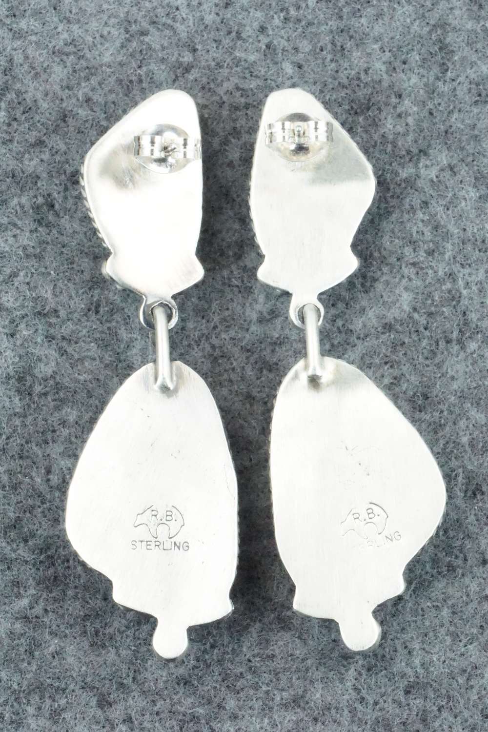 Turquoise & Sterling Silver Earrings - Verley Betone