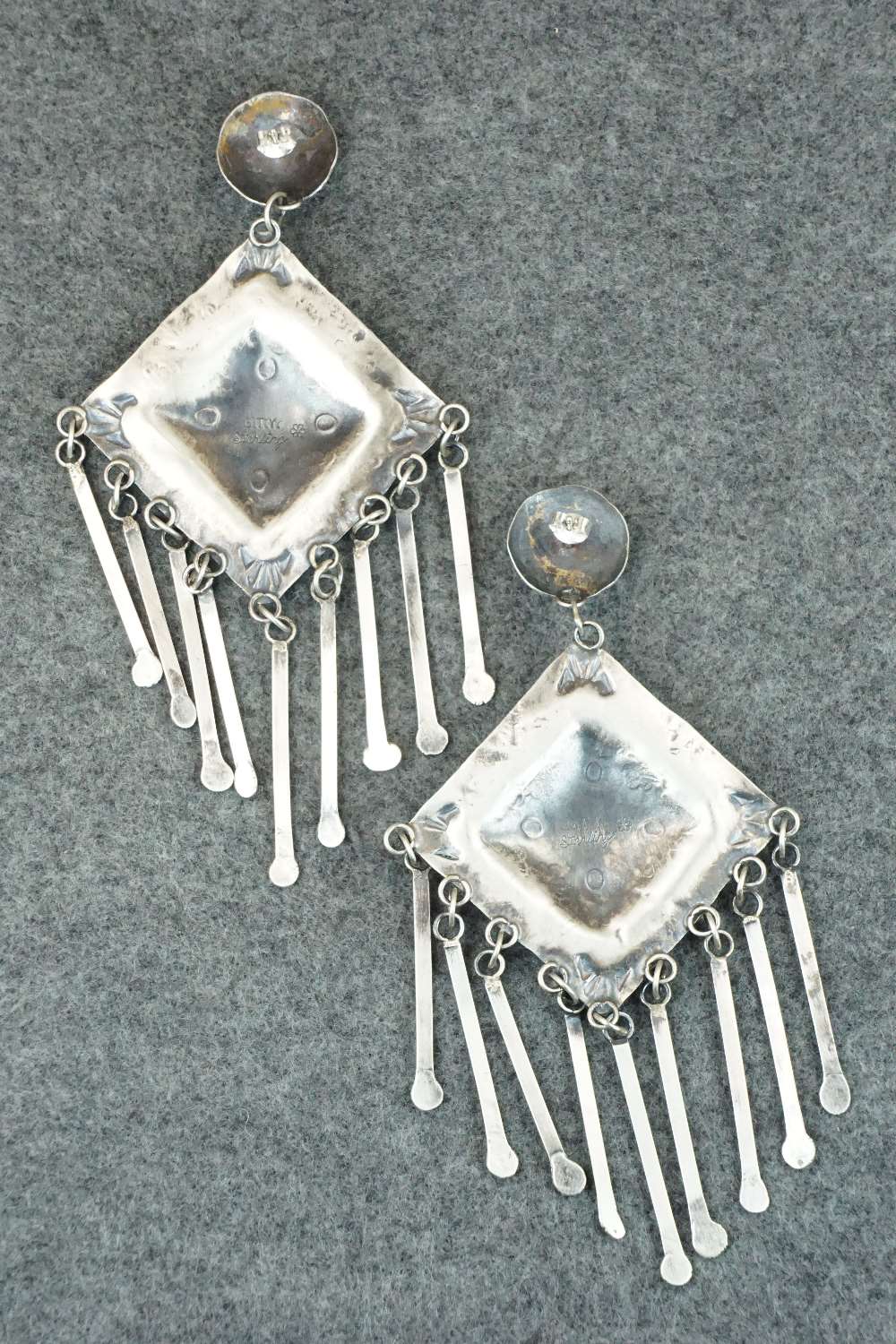 Turquoise & Sterling Silver Earrings - Gabrielle Yazzie