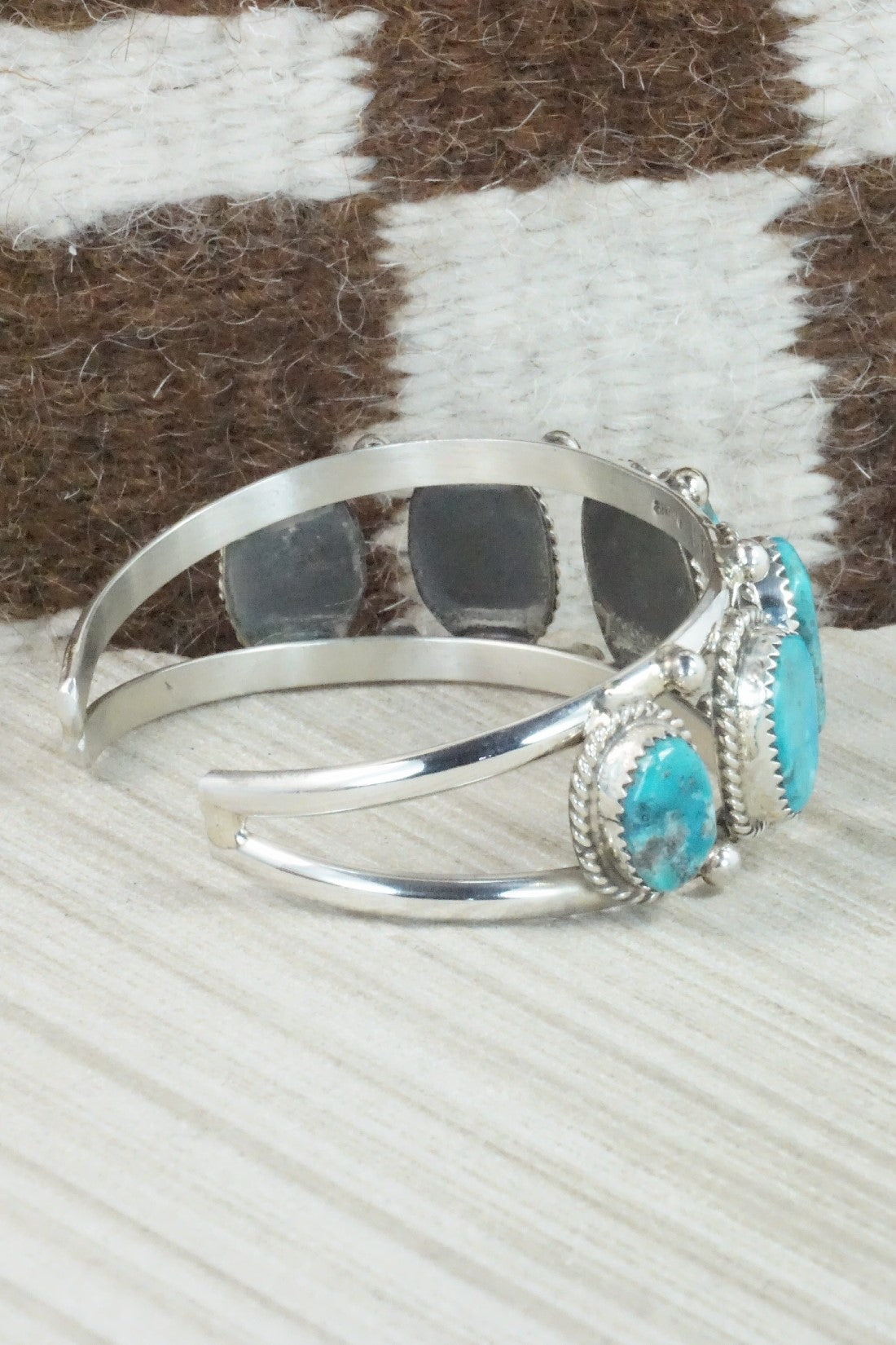 Turquoise & Sterling Silver Bracelet - Donavan Nez