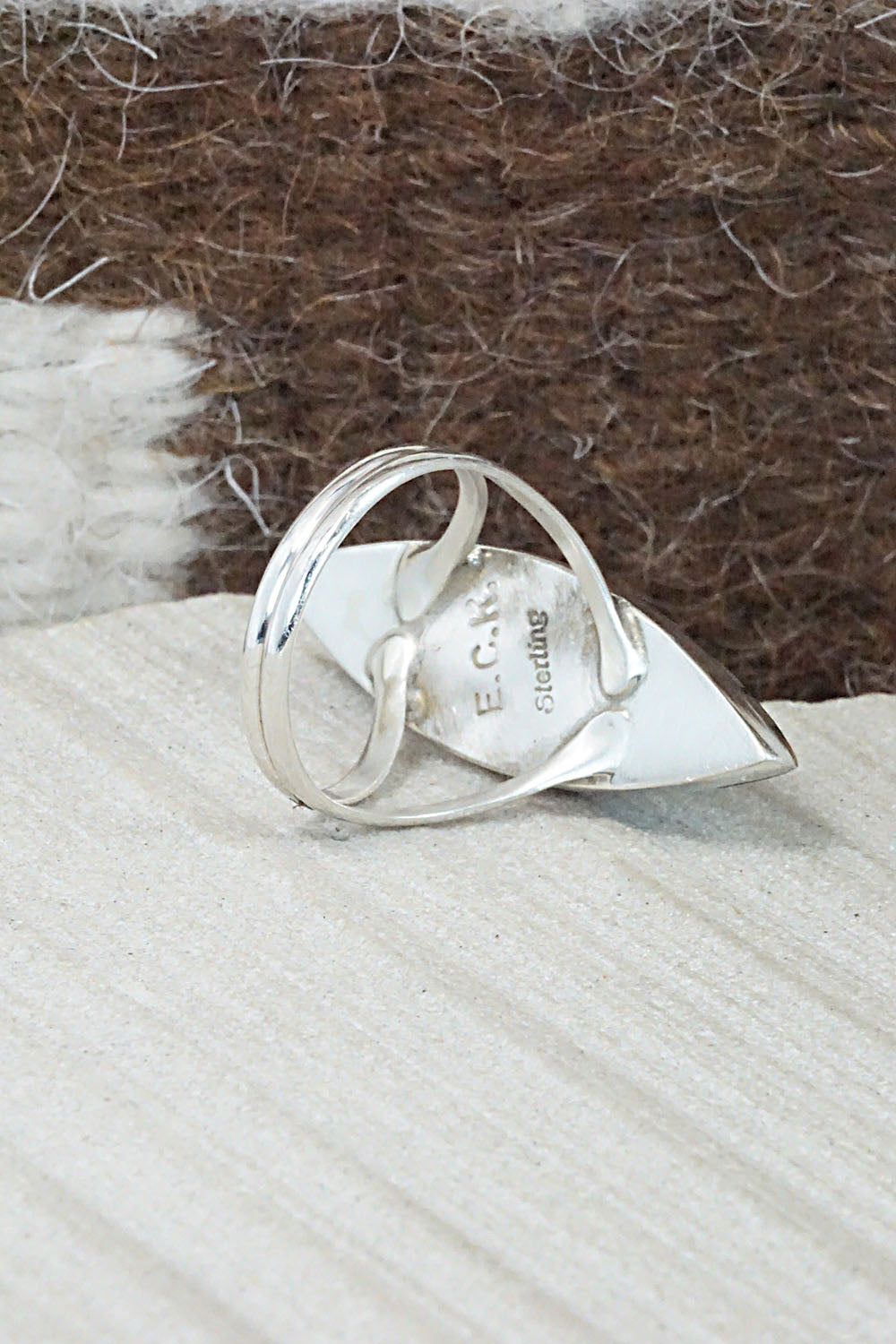 Multi Stone & Sterling Silver Ring - Cleo Kallestewa - Size 8