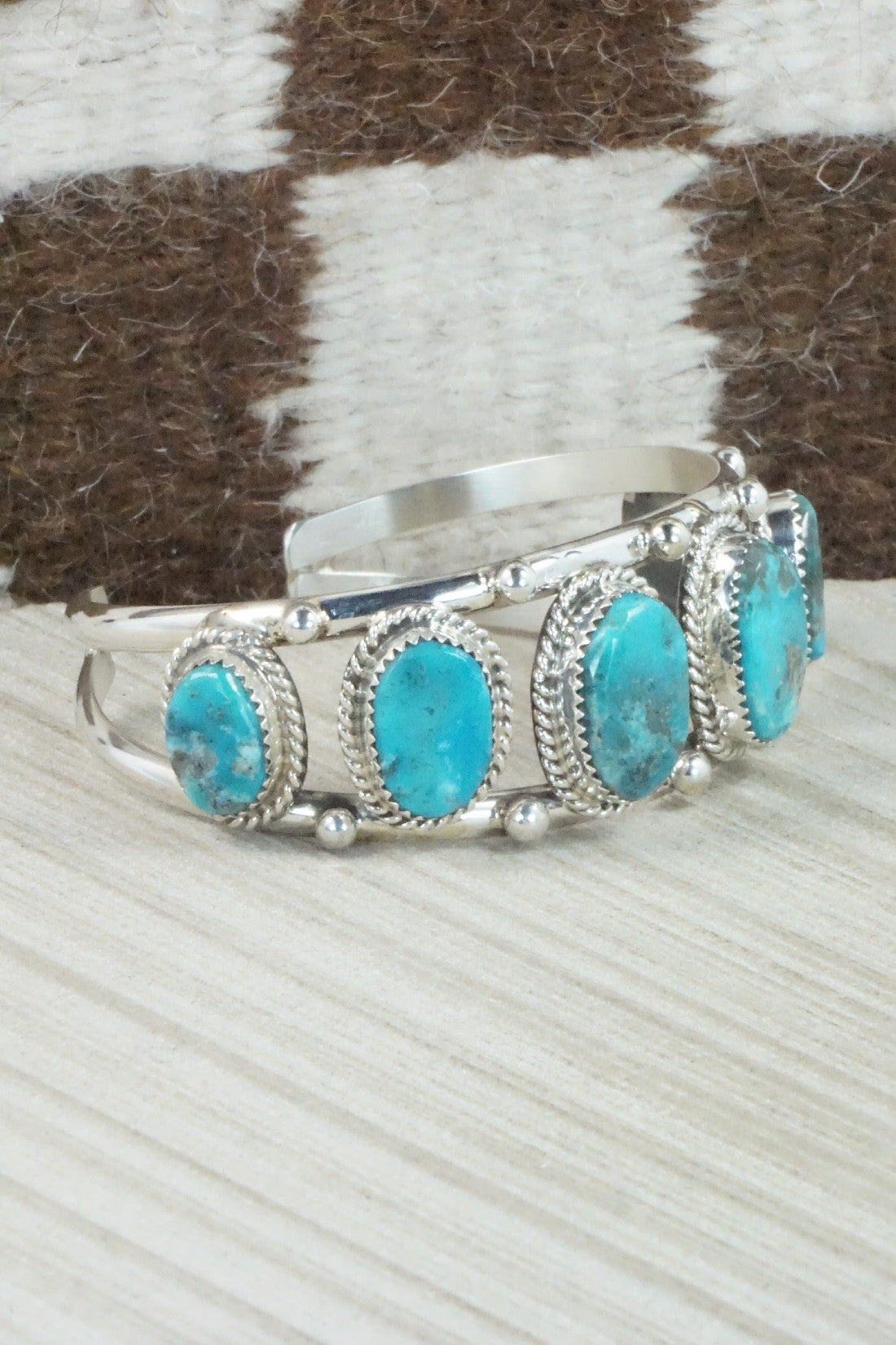 Turquoise & Sterling Silver Bracelet - Donavan Nez