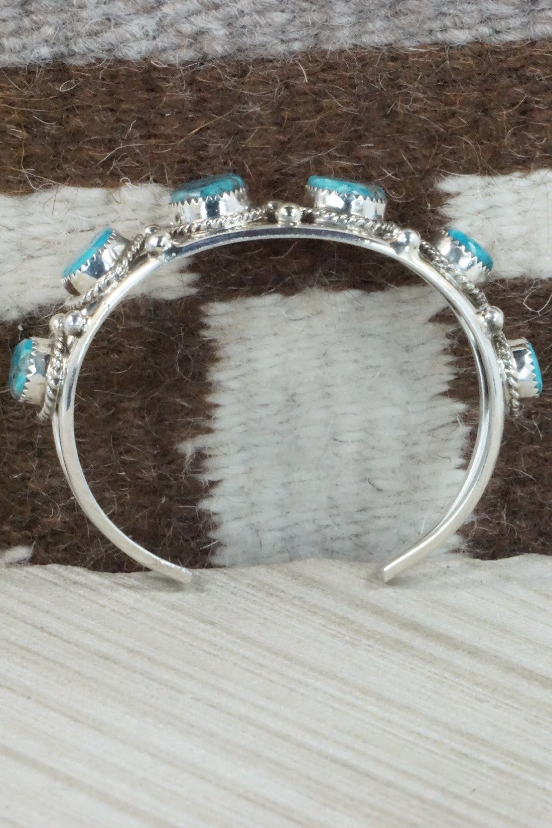 Turquoise & Sterling Silver Bracelet - Donavan Nez