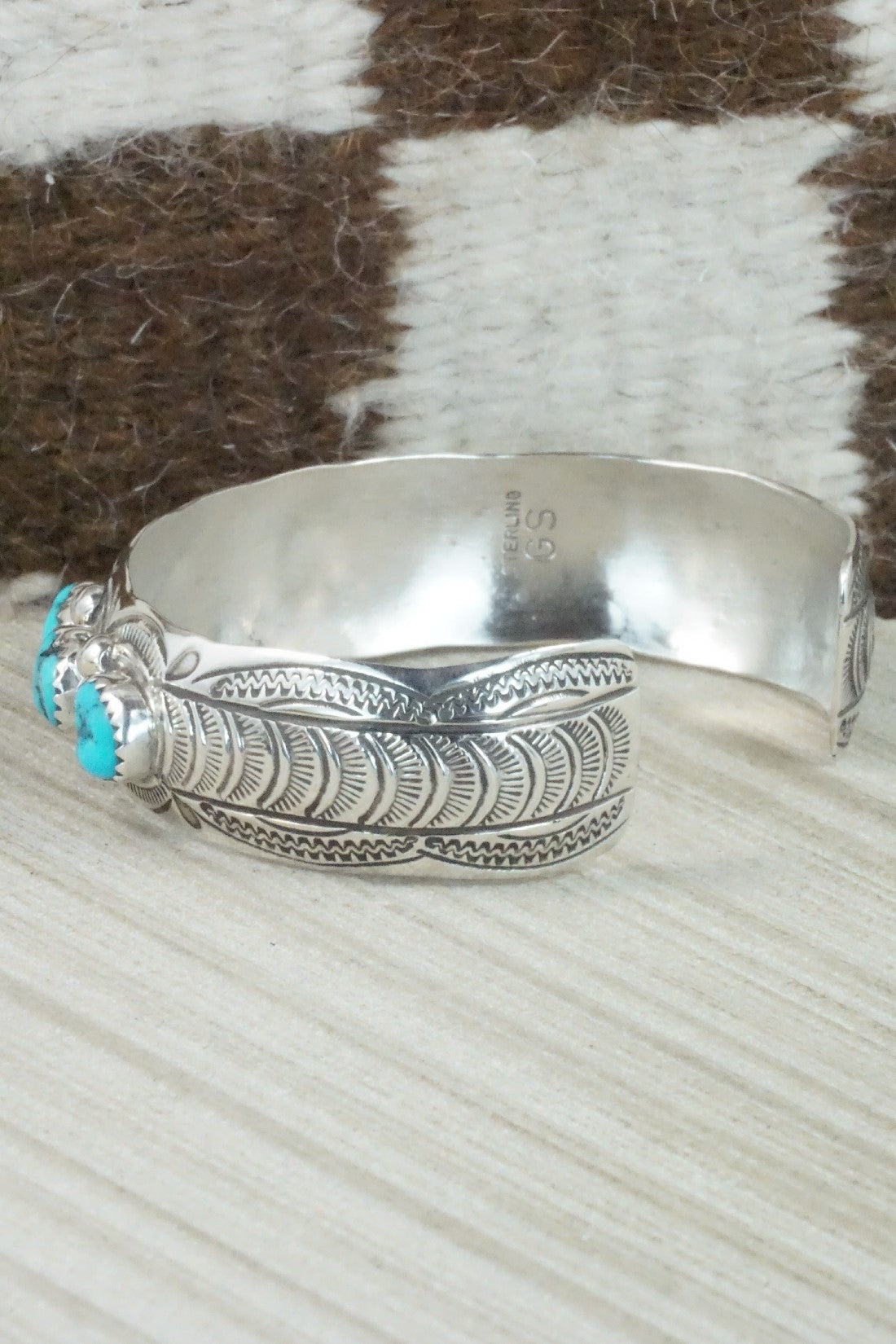 Turquoise & Sterling Silver Bracelet - Grace Silver