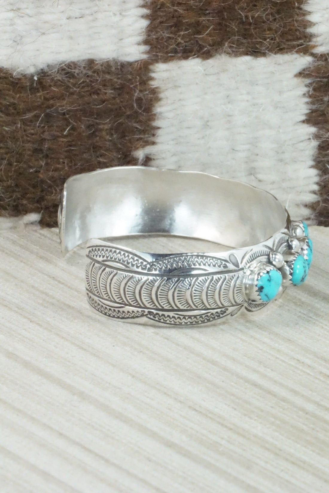 Turquoise & Sterling Silver Bracelet - Grace Silver