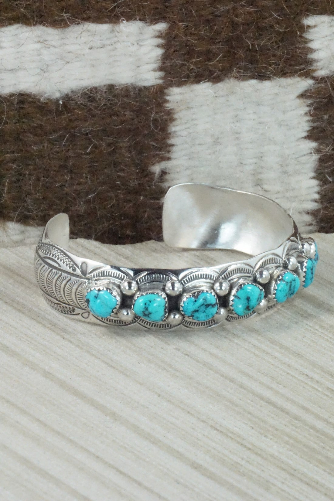 Turquoise & Sterling Silver Bracelet - Grace Silver