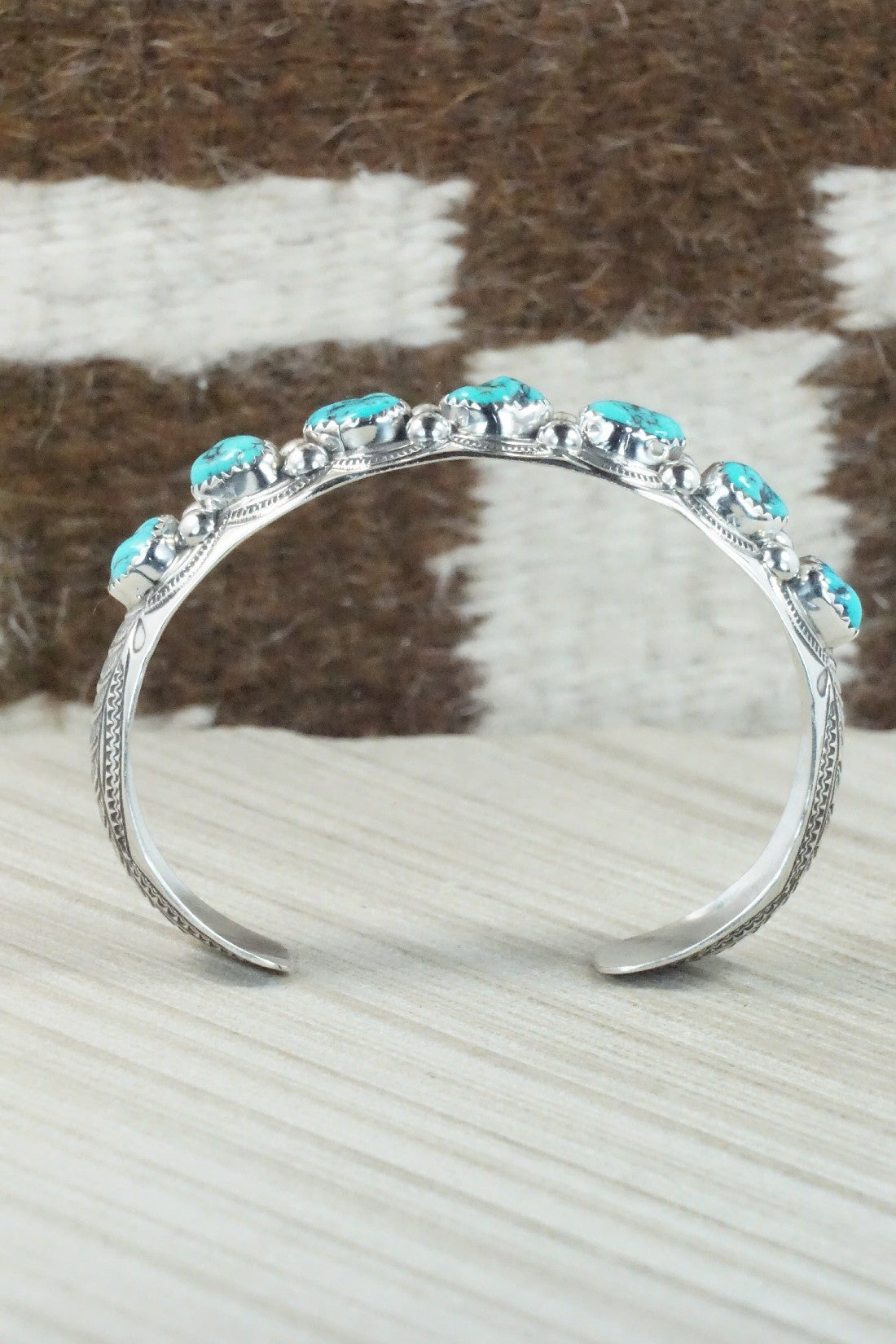 Turquoise & Sterling Silver Bracelet - Grace Silver