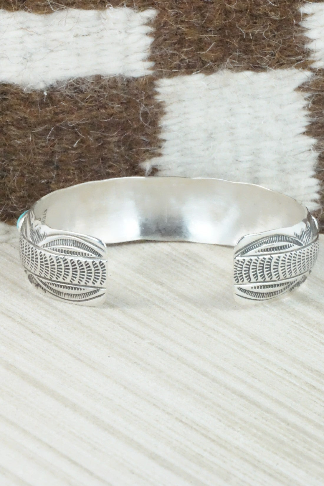 Turquoise, Coral & Sterling Silver Bracelet - Grace Silver