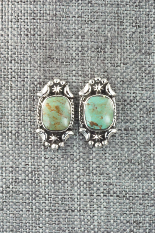Turquoise & Sterling Silver Earrings - Betty Begay