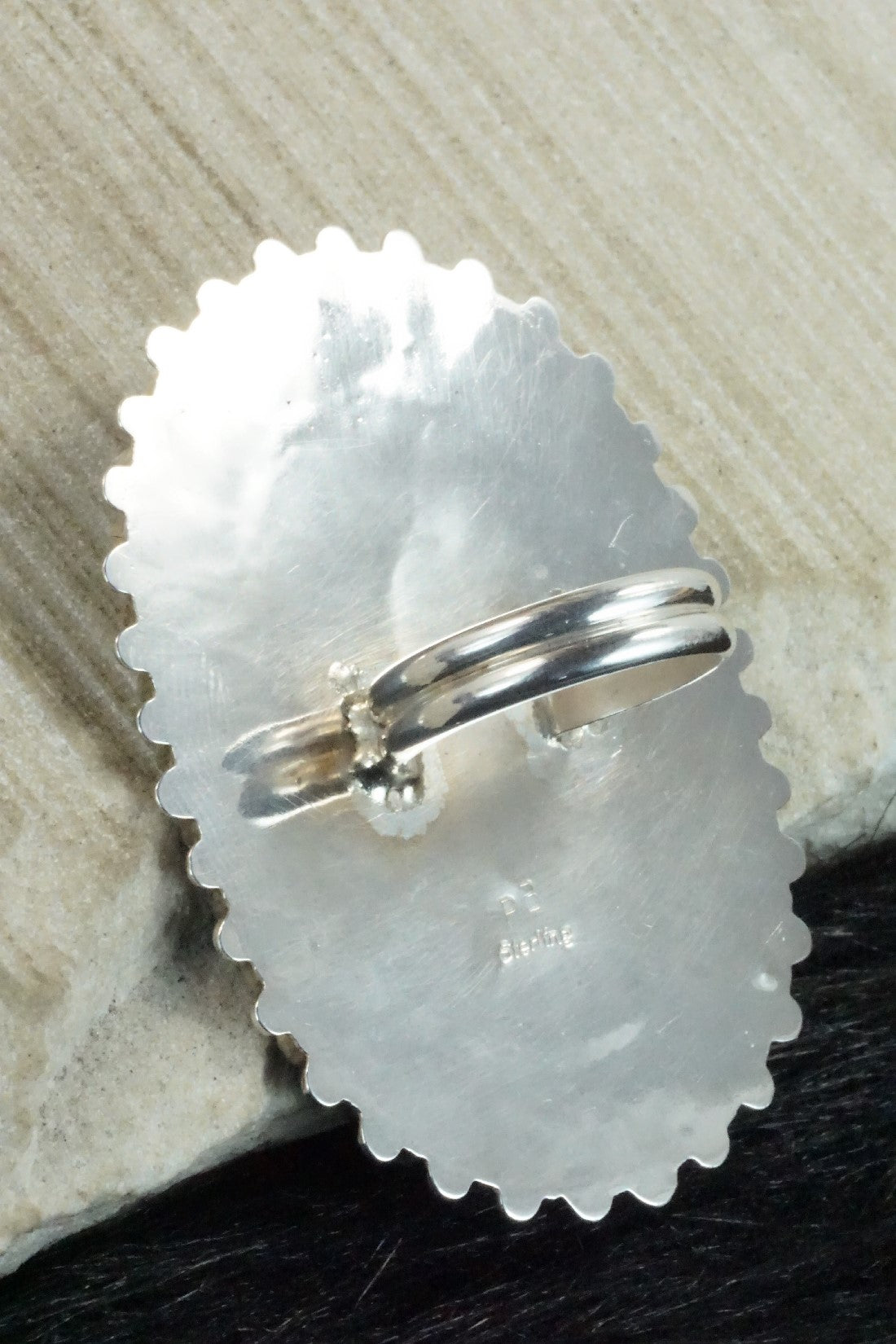 Turquoise & Sterling Silver Ring - Philena Byjoe - Size 8