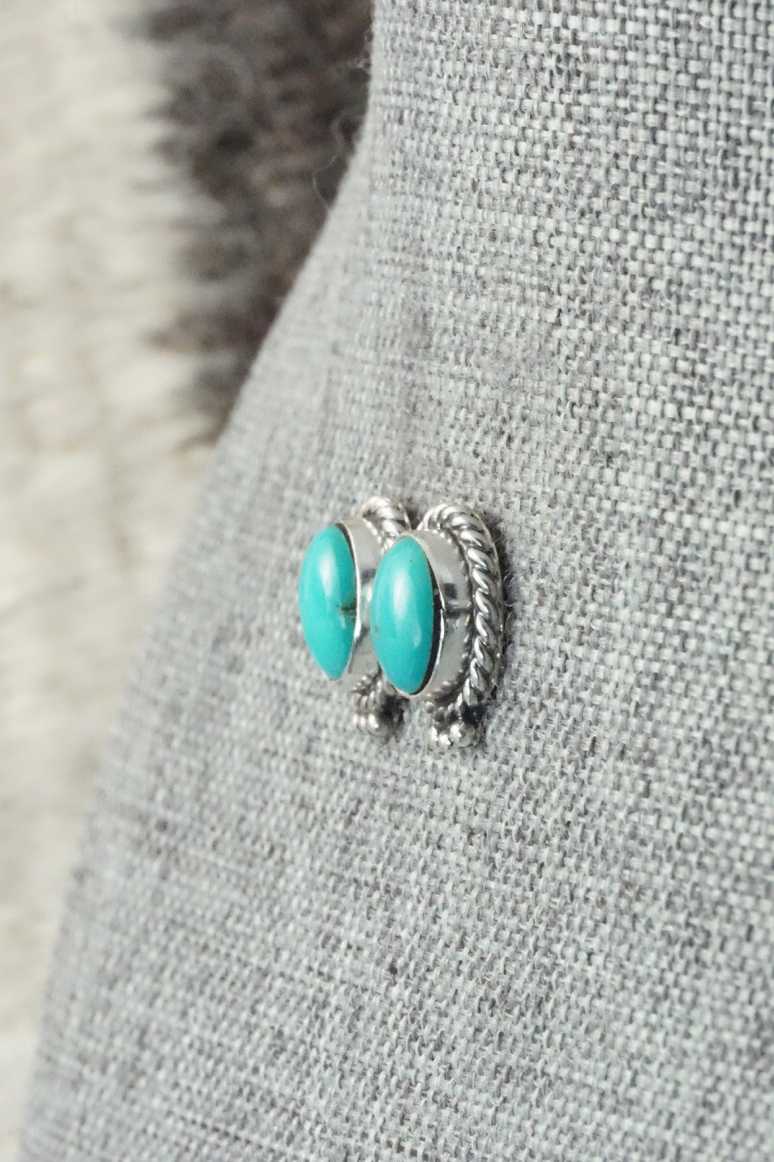 Turquoise & Sterling Silver Earrings - Betty Begay