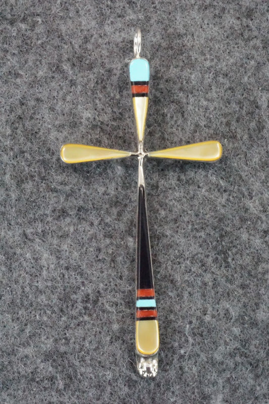 Multi Stone & Sterling Silver Pendant - Sylvester Noche