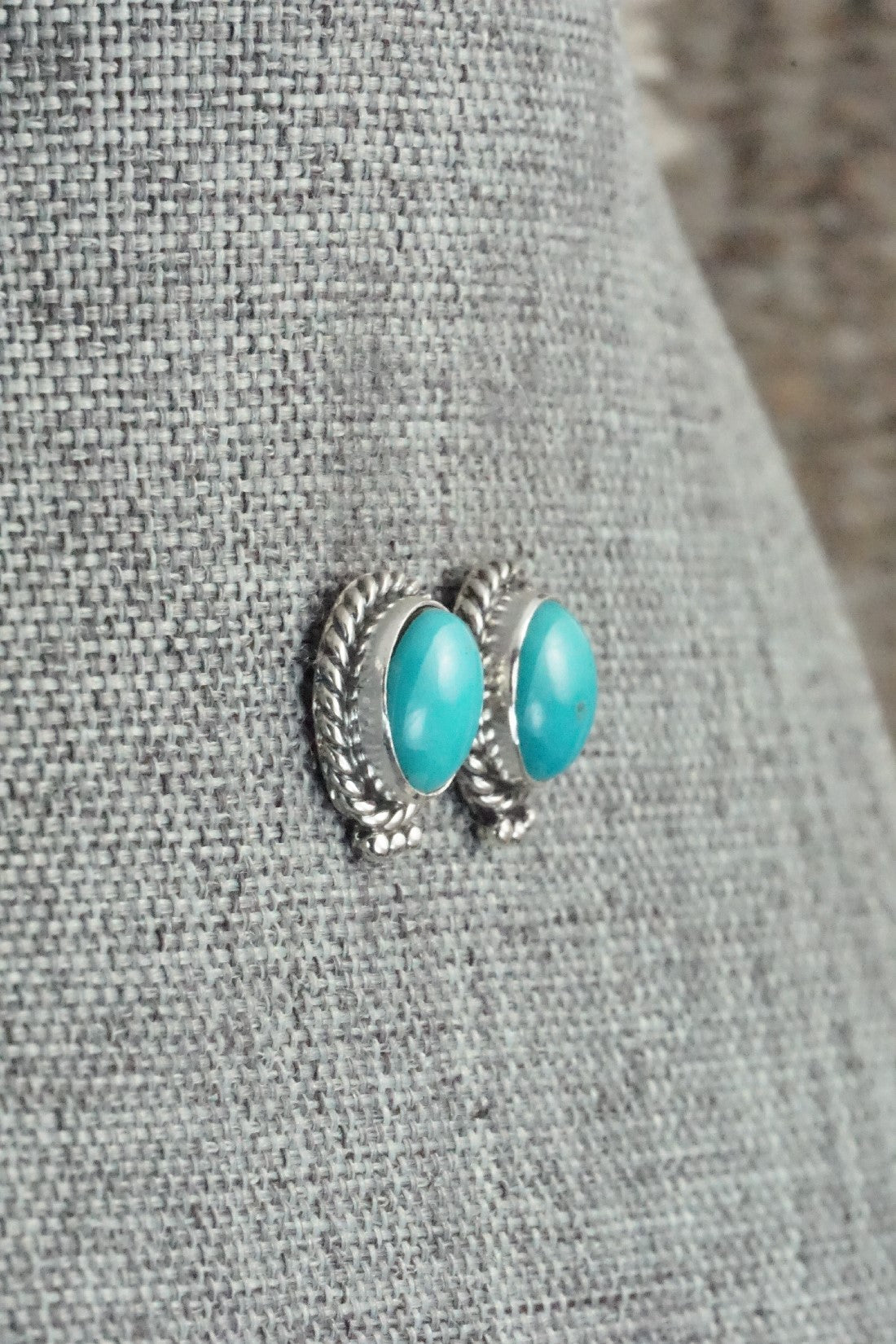 Turquoise & Sterling Silver Earrings - Betty Begay