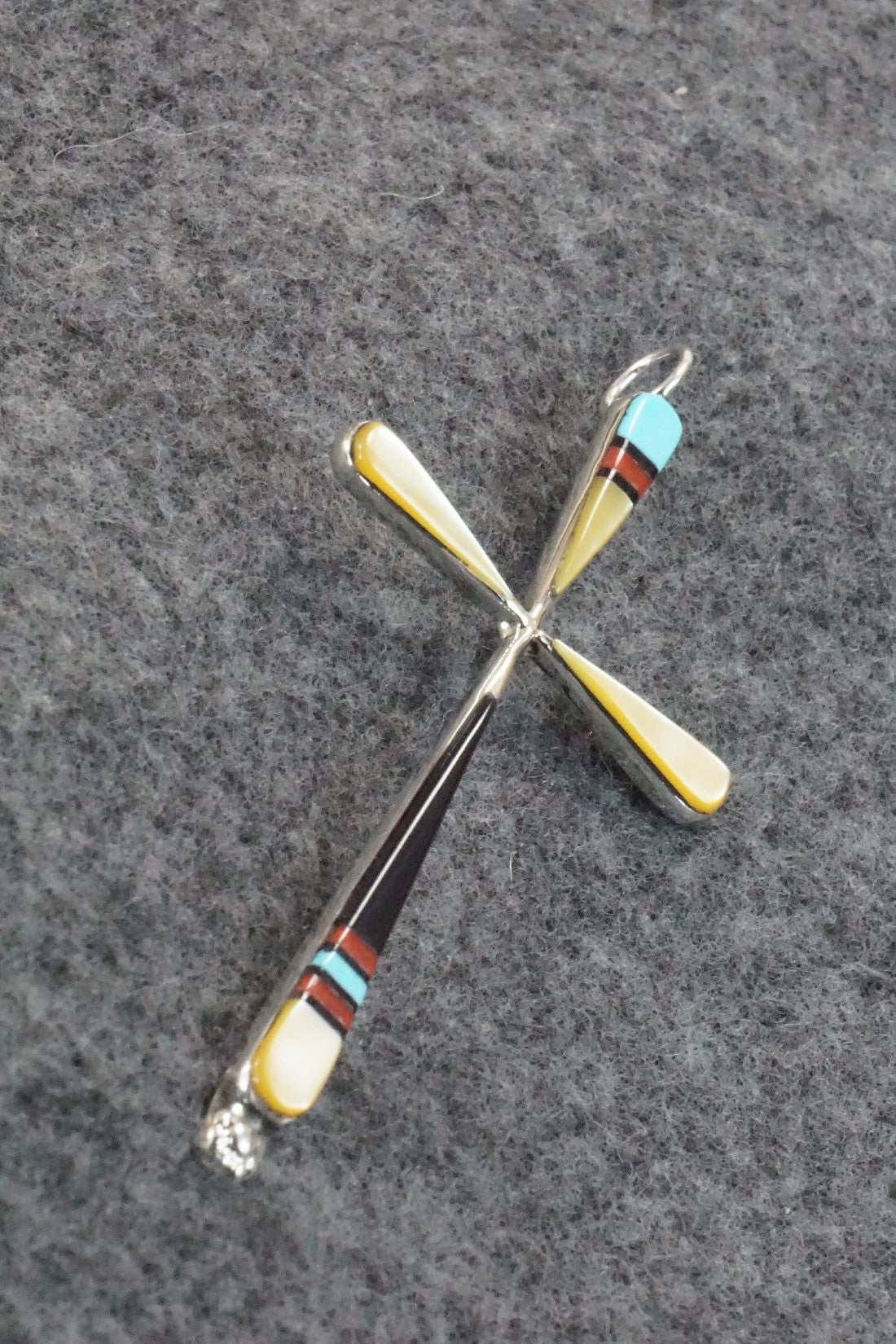 Multi Stone & Sterling Silver Pendant - Sylvester Noche