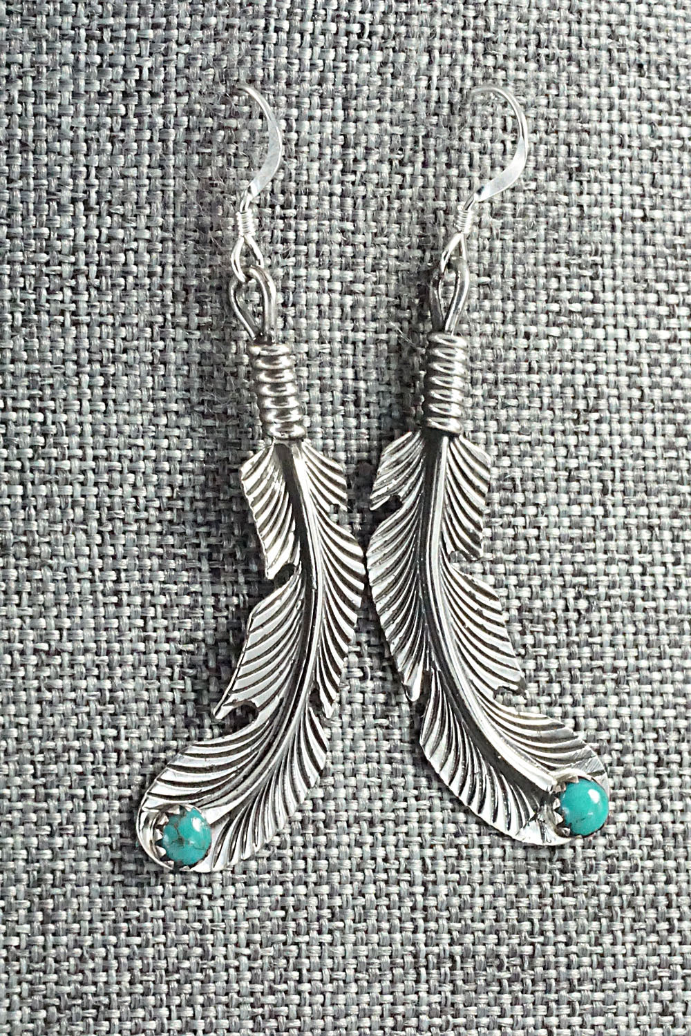 Turquoise and Sterling Silver Earrings - Louise Joe
