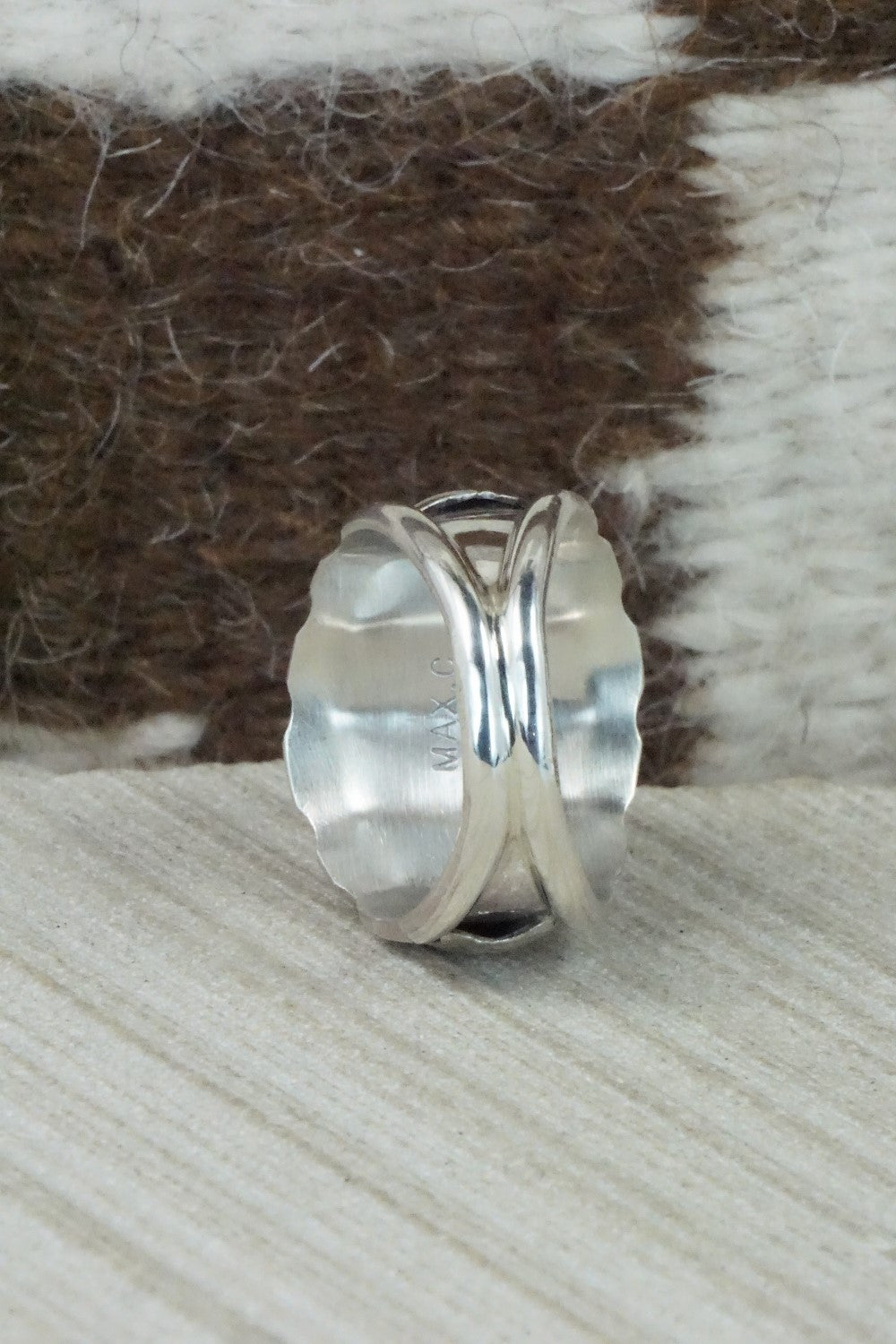 Turquoise & Sterling Silver Ring - Max Calladitto - Size 9.25