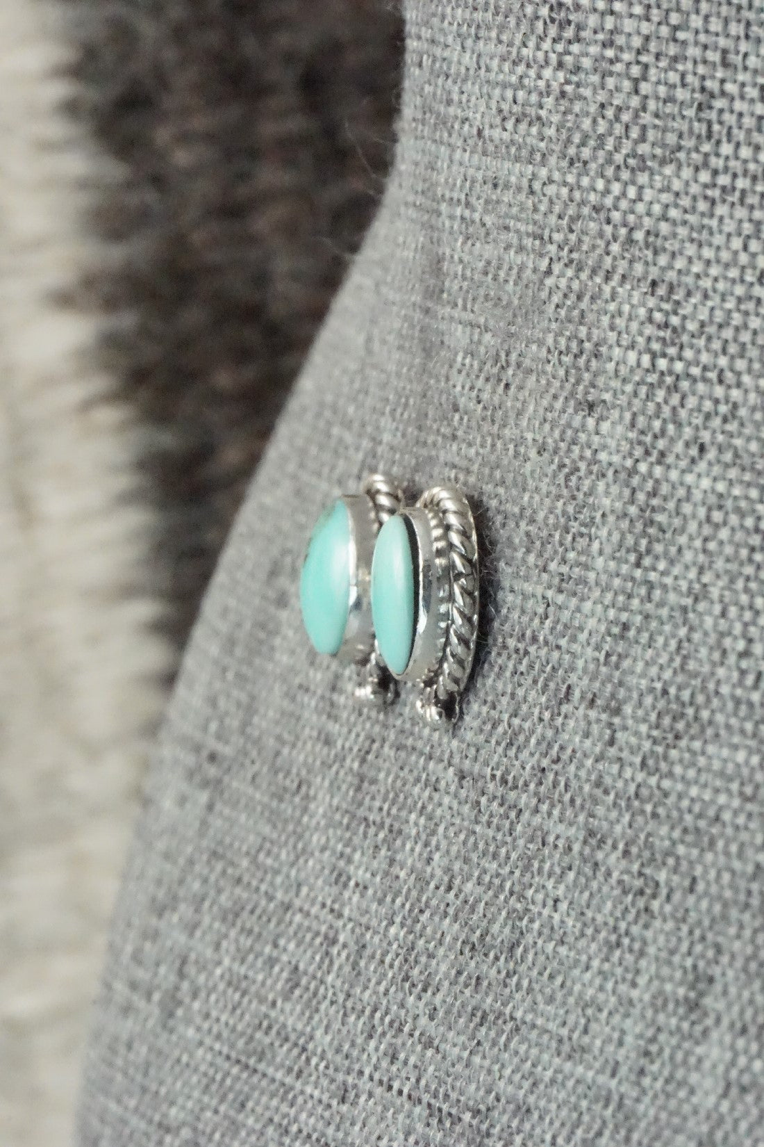Turquoise & Sterling Silver Earrings - Betty Begay