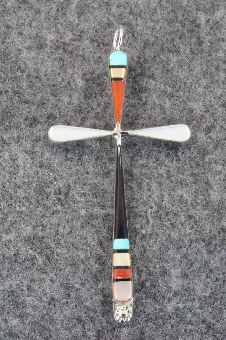 Multi Stone & Sterling Silver Pendant - Sylvester Noche