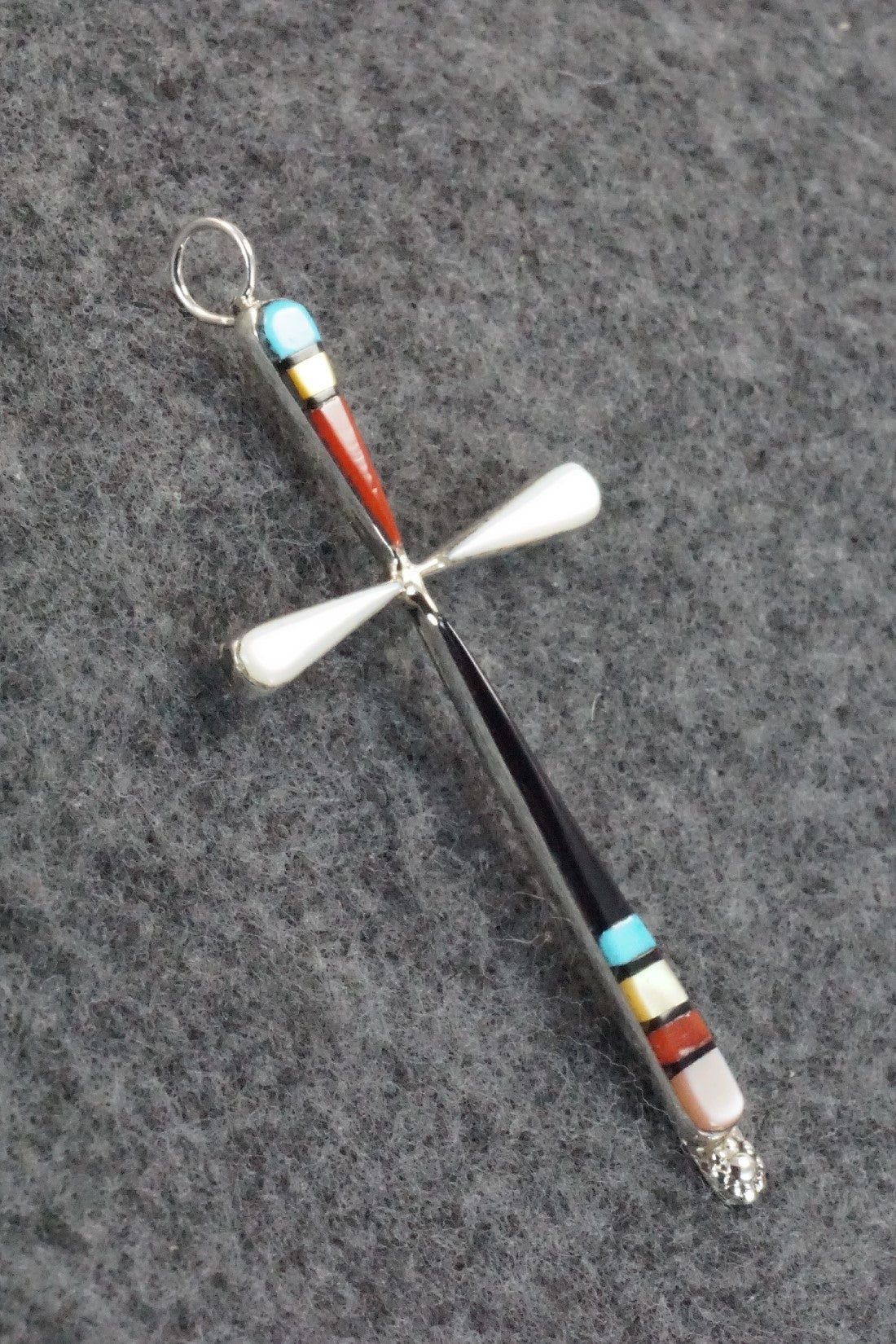 Multi Stone & Sterling Silver Pendant - Sylvester Noche