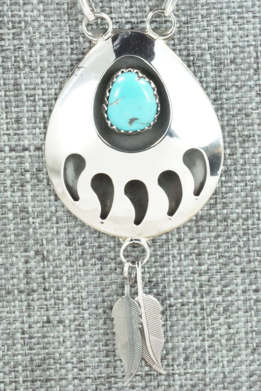 Turquoise & Sterling Silver Necklace - Leta Parker