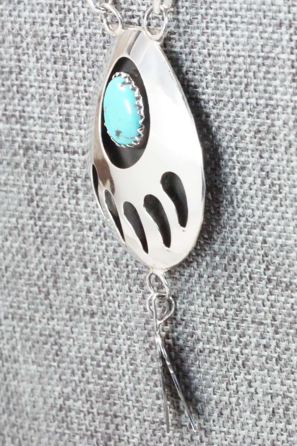 Turquoise & Sterling Silver Necklace - Leta Parker