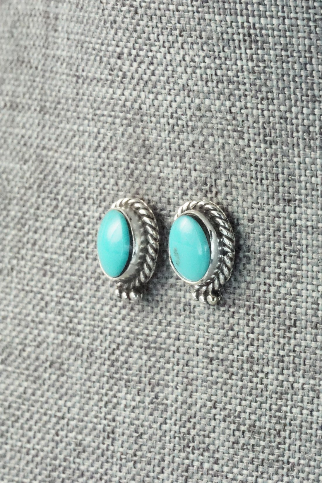 Turquoise & Sterling Silver Earrings - Betty Begay
