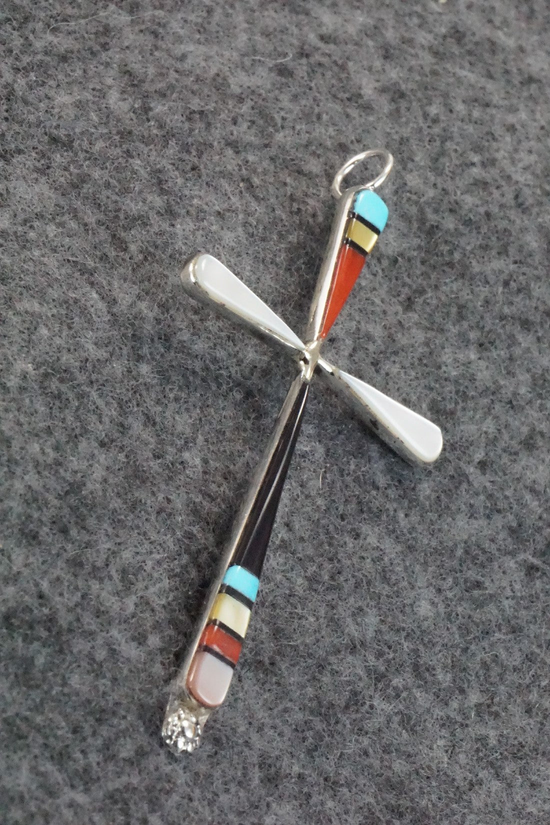 Multi Stone & Sterling Silver Pendant - Sylvester Noche