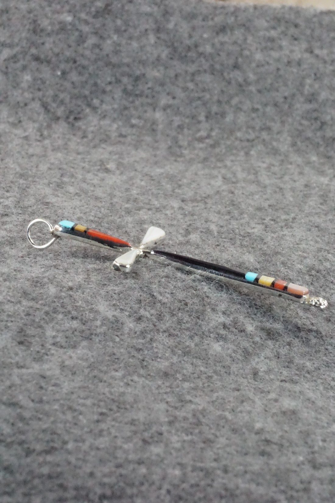 Multi Stone & Sterling Silver Pendant - Sylvester Noche