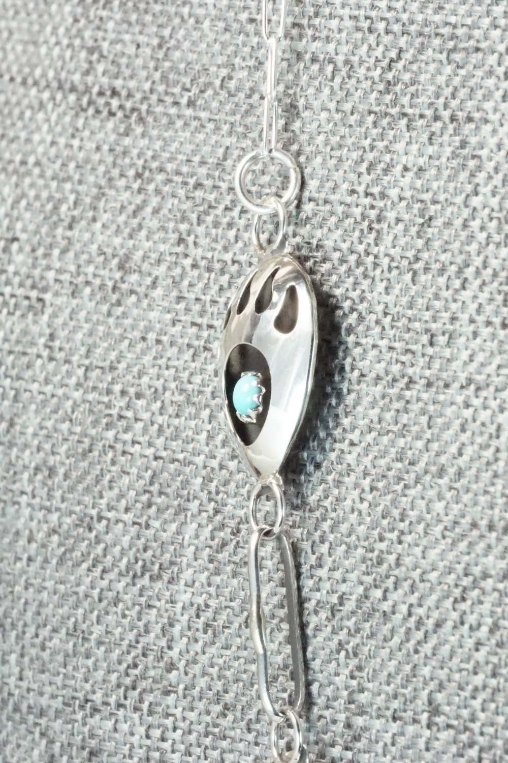 Turquoise & Sterling Silver Necklace - Leta Parker