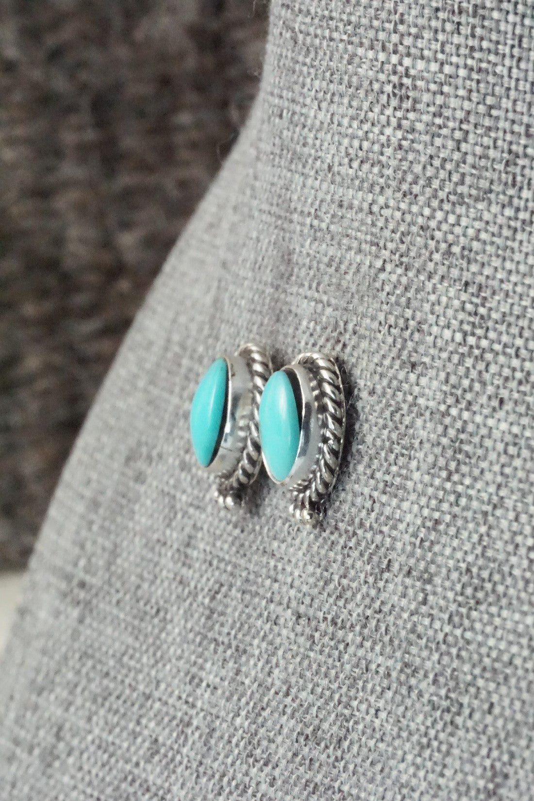 Turquoise & Sterling Silver Earrings - Betty Begay