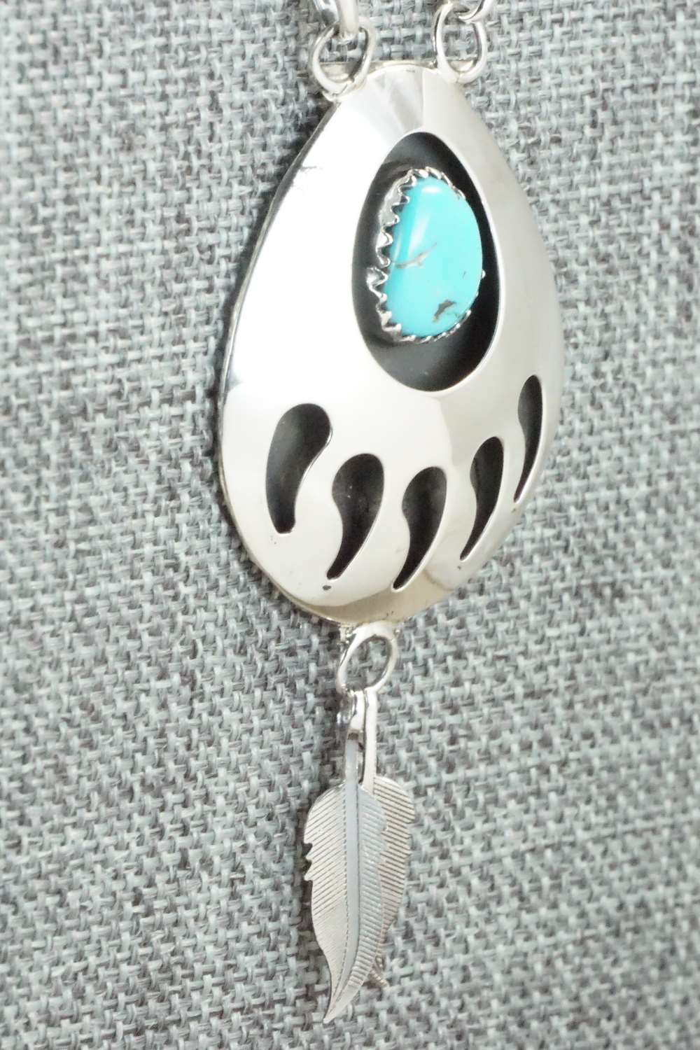 Turquoise & Sterling Silver Necklace - Leta Parker