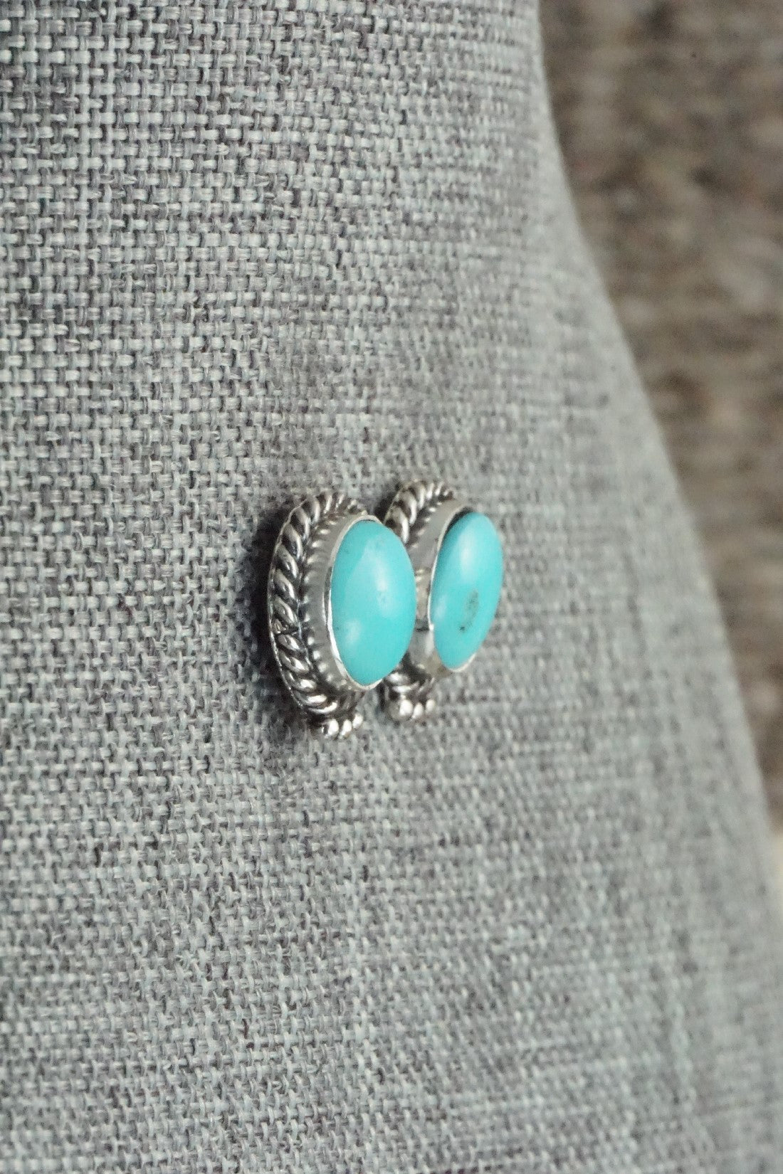 Turquoise & Sterling Silver Earrings - Betty Begay