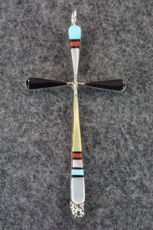 Multi Stone & Sterling Silver Pendant - Sylvester Noche