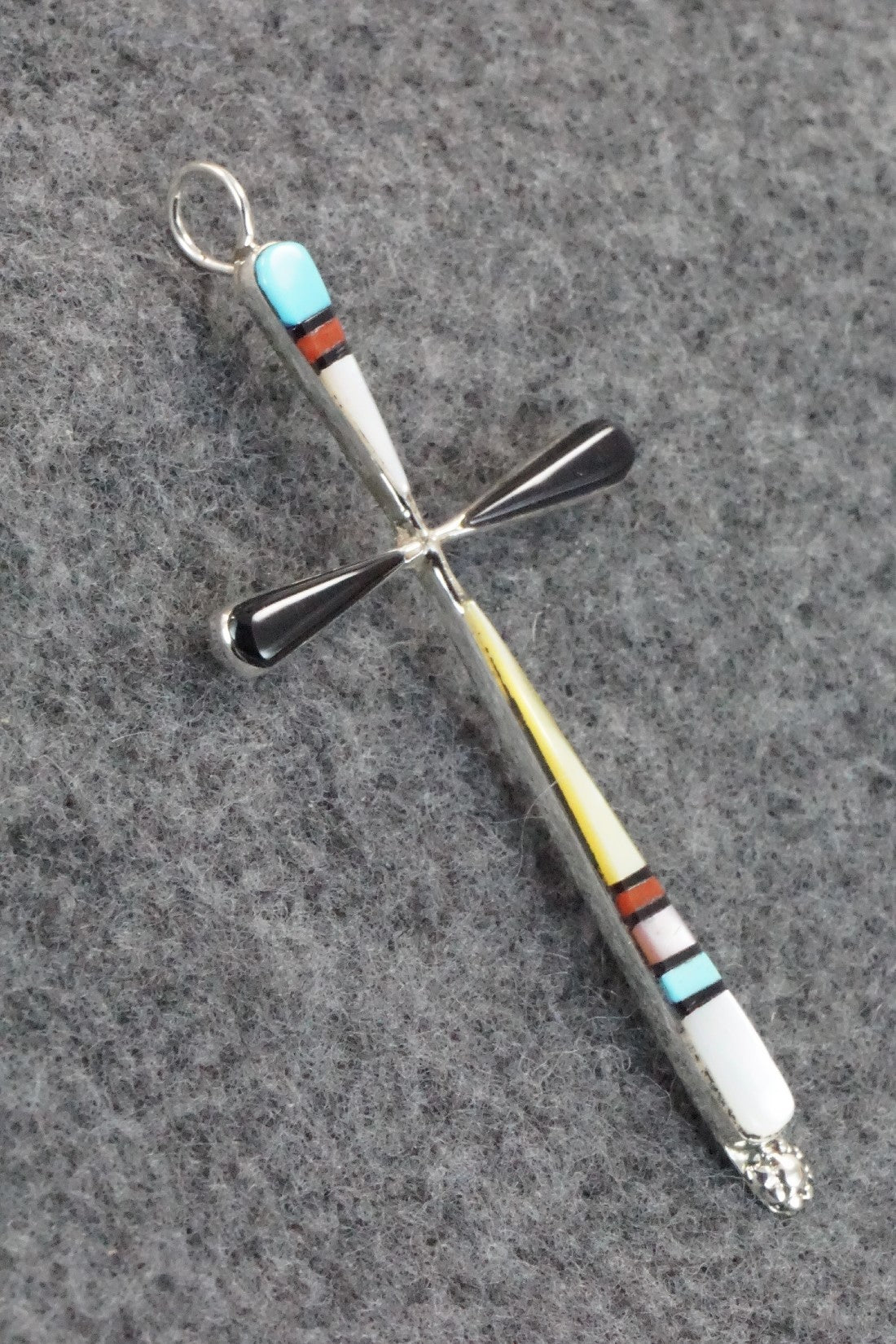 Multi Stone & Sterling Silver Pendant - Sylvester Noche