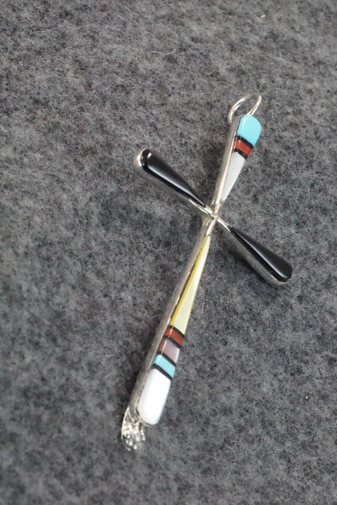 Multi Stone & Sterling Silver Pendant - Sylvester Noche