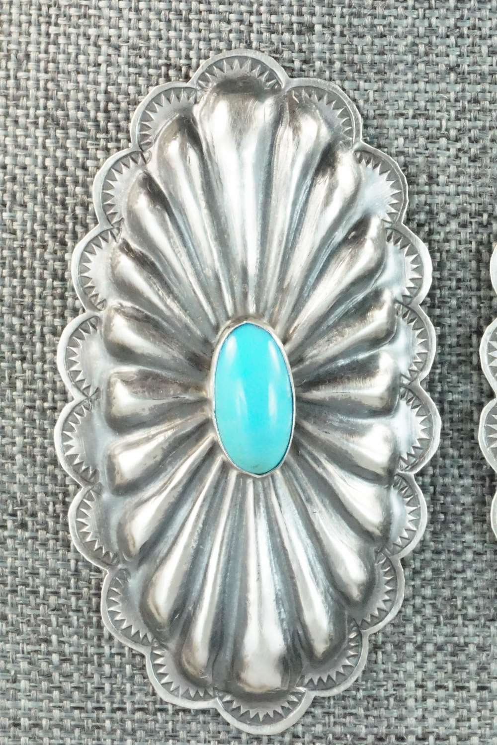Turquoise and Sterling Silver Earrings - Rita Lee