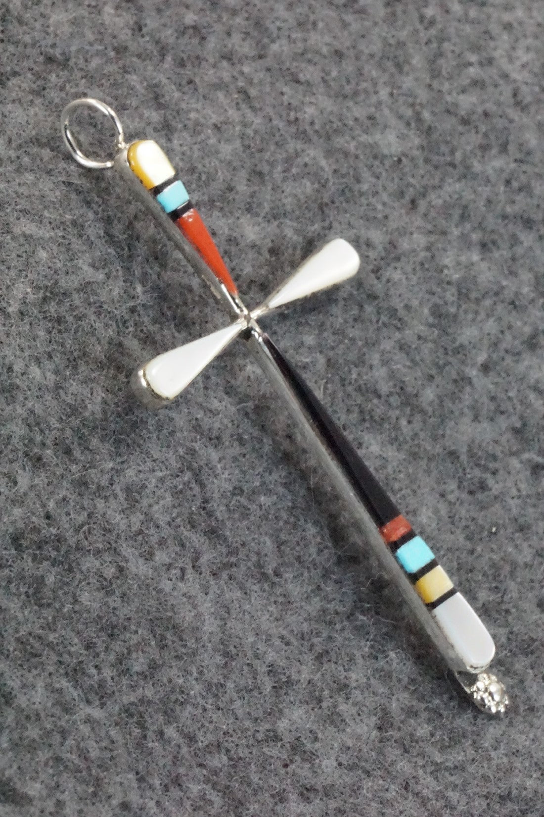 Multi Stone & Sterling Silver Pendant - Sylvester Noche