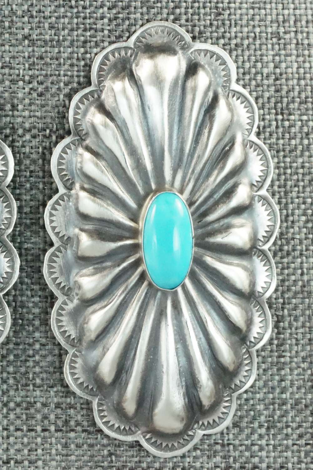Turquoise and Sterling Silver Earrings - Rita Lee