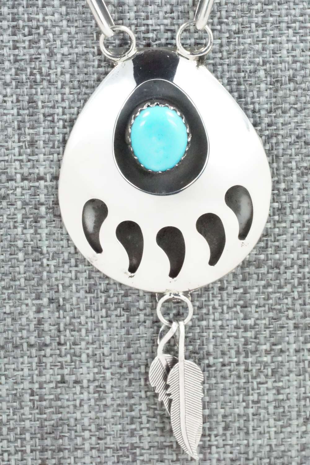 Turquoise & Sterling Silver Necklace - Leta Parker