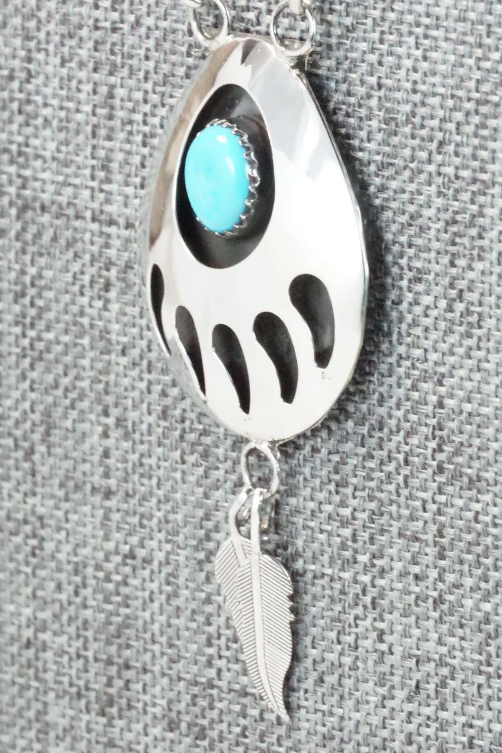 Turquoise & Sterling Silver Necklace - Leta Parker