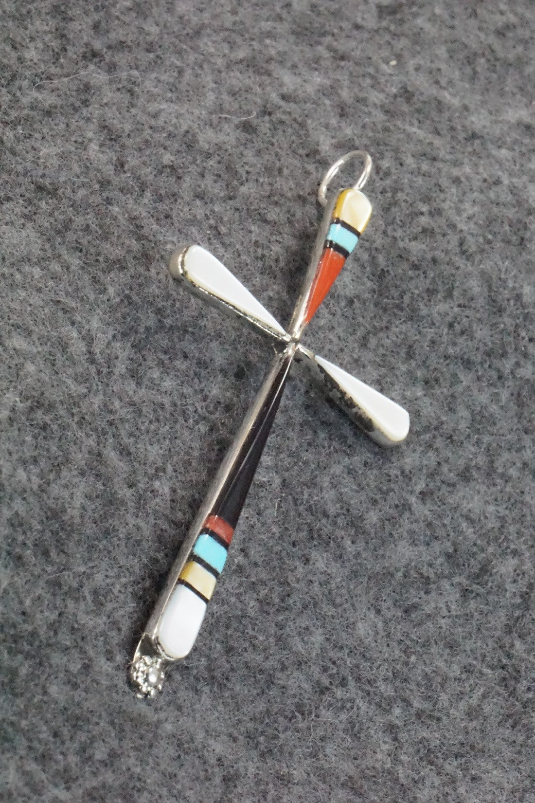 Multi Stone & Sterling Silver Pendant - Sylvester Noche