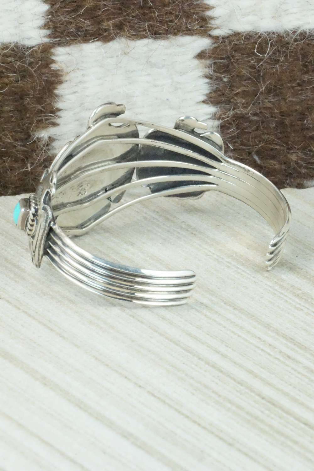 Turquoise & Sterling Silver Bracelet - Navajo
