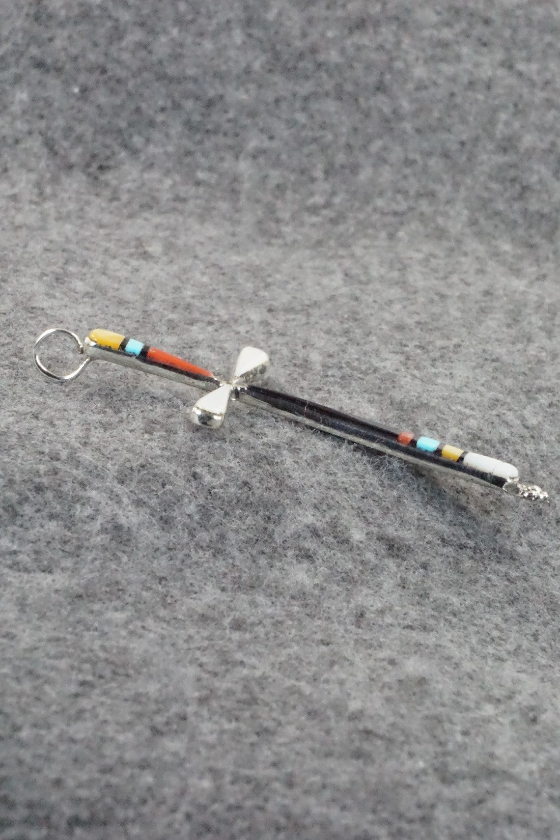 Multi Stone & Sterling Silver Pendant - Sylvester Noche