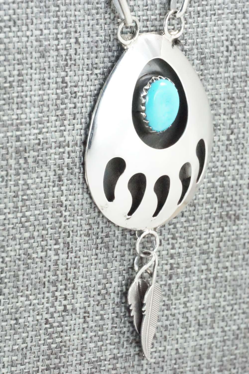Turquoise & Sterling Silver Necklace - Leta Parker
