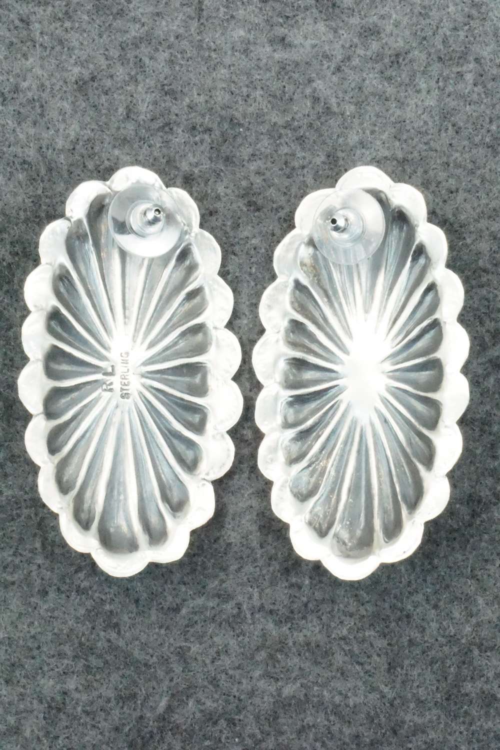 Turquoise and Sterling Silver Earrings - Rita Lee