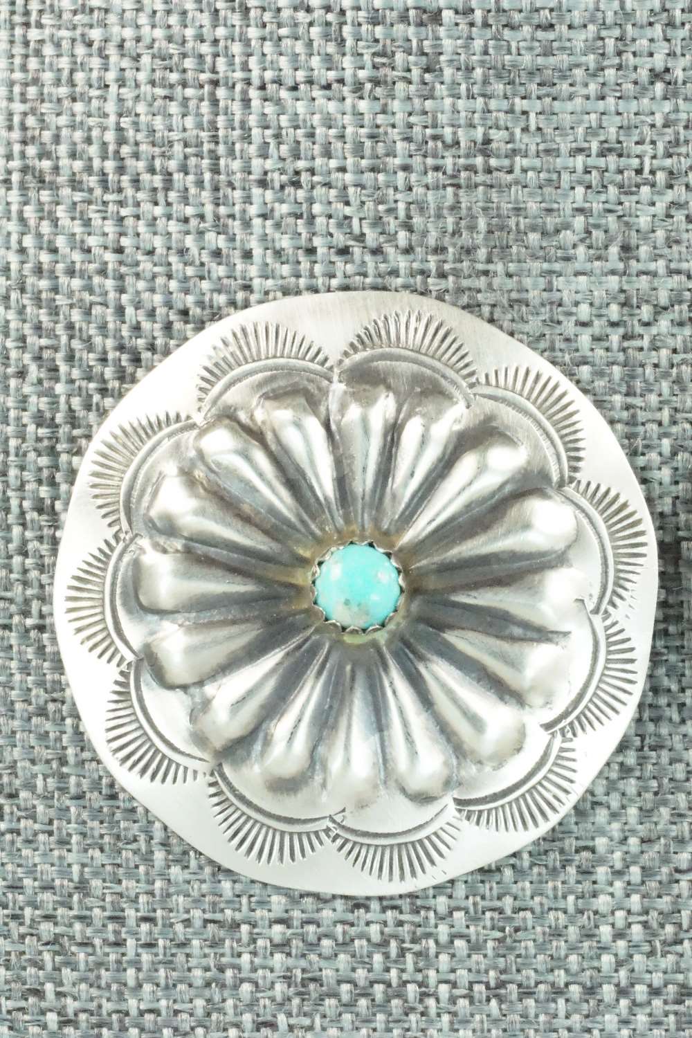 Turquoise & Sterling Silver Earrings - Arlene Soce