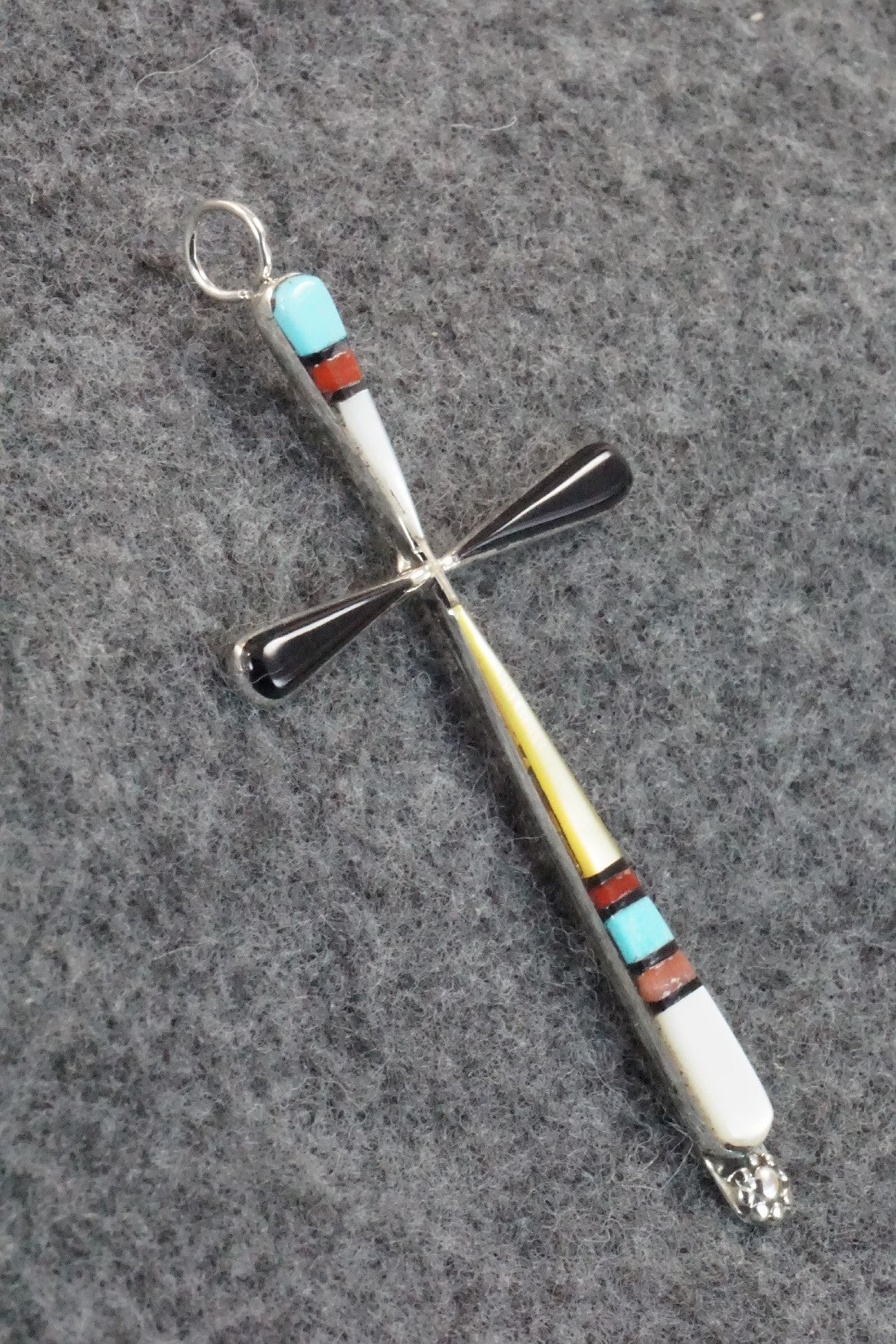 Multi Stone & Sterling Silver Pendant - Sylvester Noche