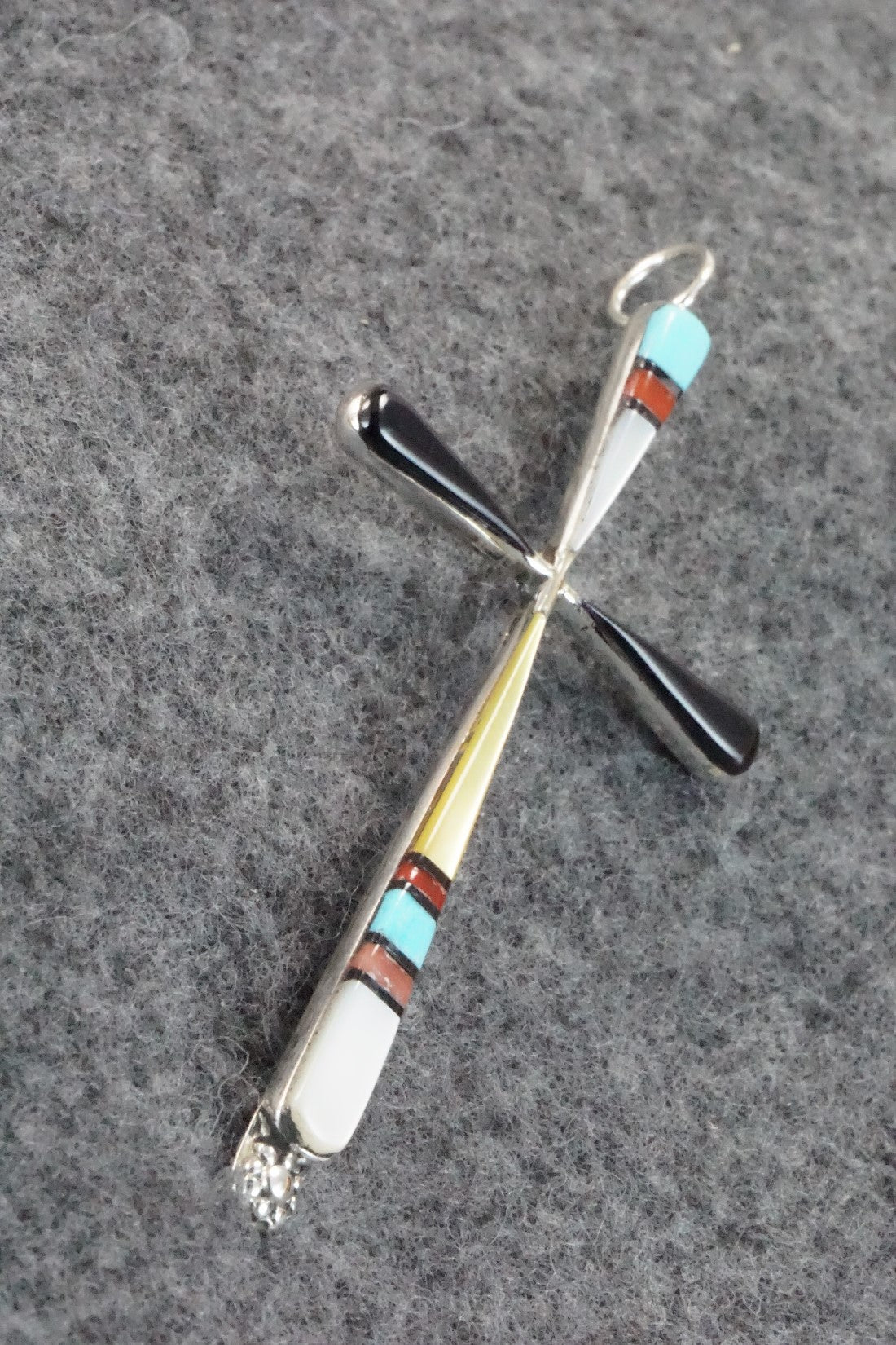 Multi Stone & Sterling Silver Pendant - Sylvester Noche